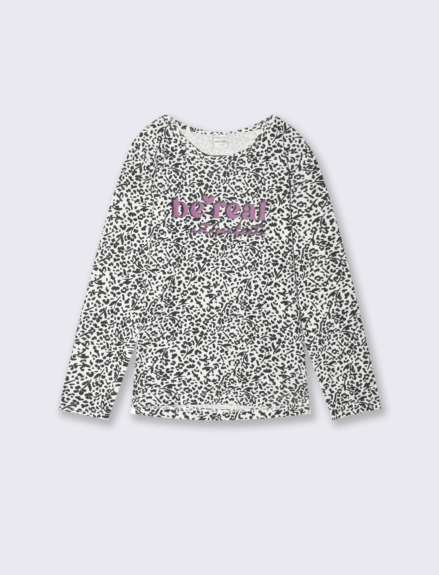 Long sleeve T-shirt with glossy print - Multicolor