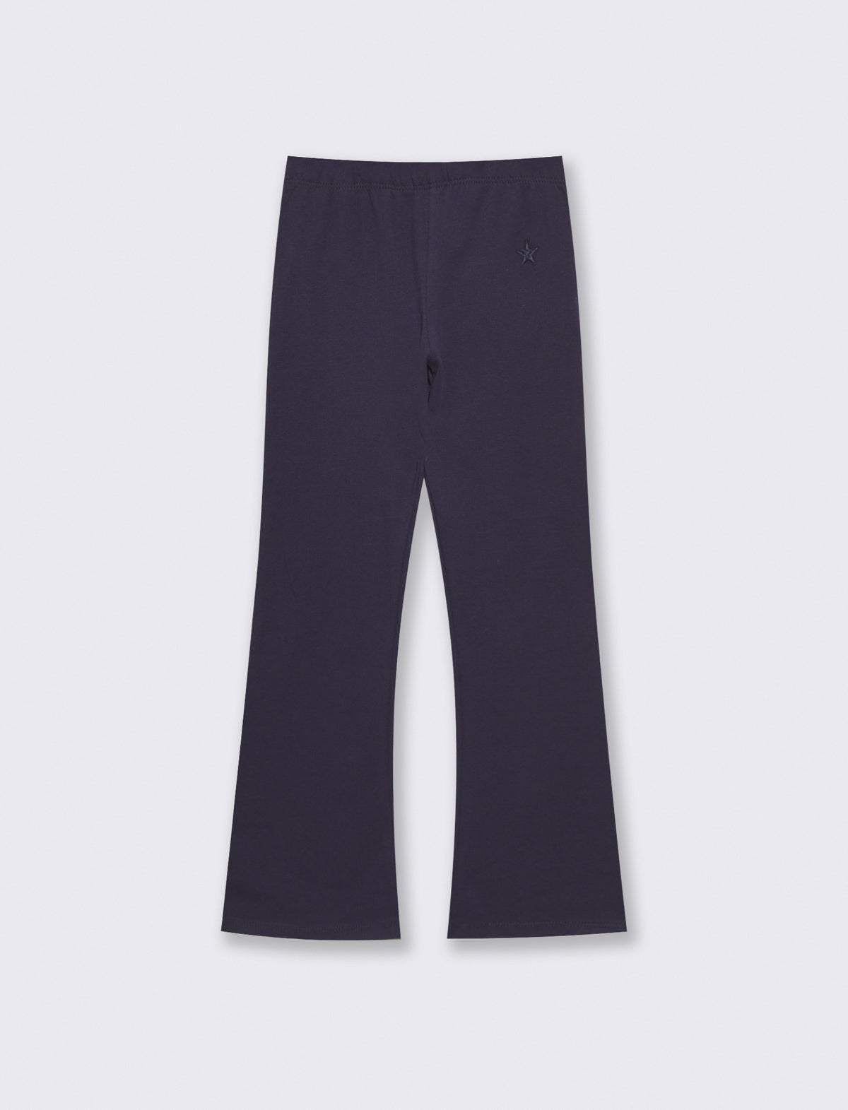 Cotton Stretch Flared Leggings - Blue