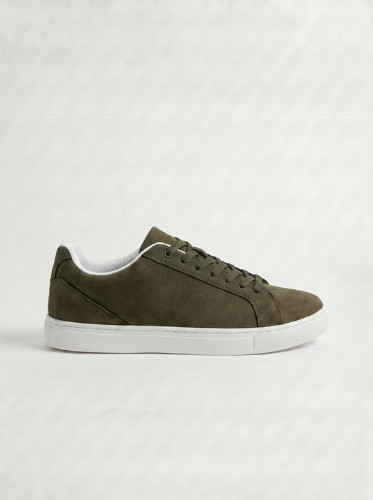 Sneakers minimal da uomo in poliuretano - Verde