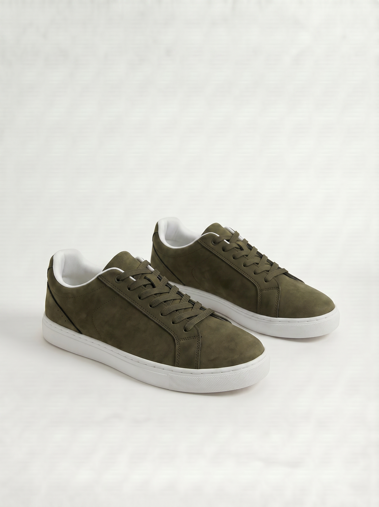 Sneakers minimal da uomo in poliuretano - Verde