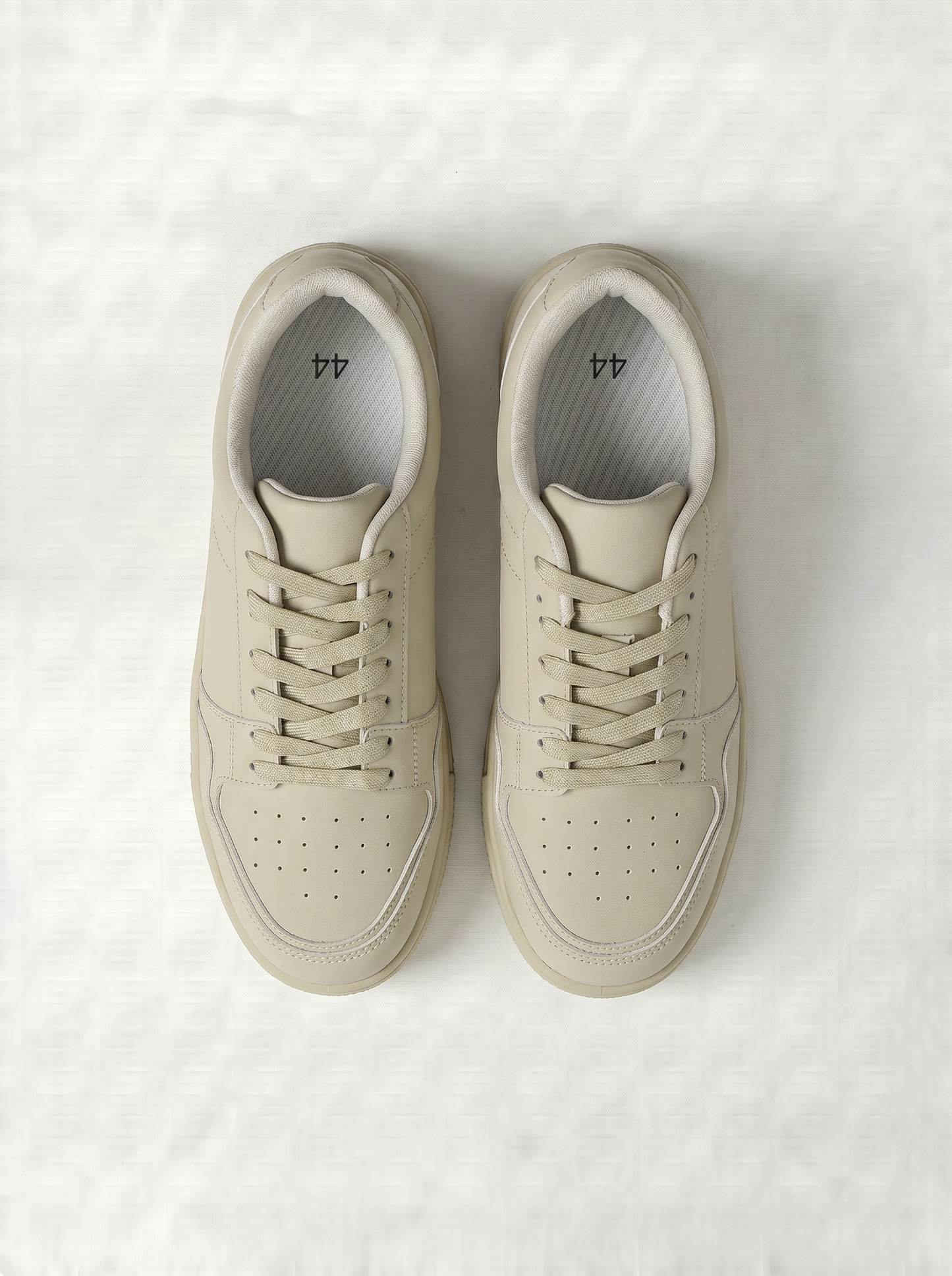 Sneakers beige monocolore da uomo - Beige