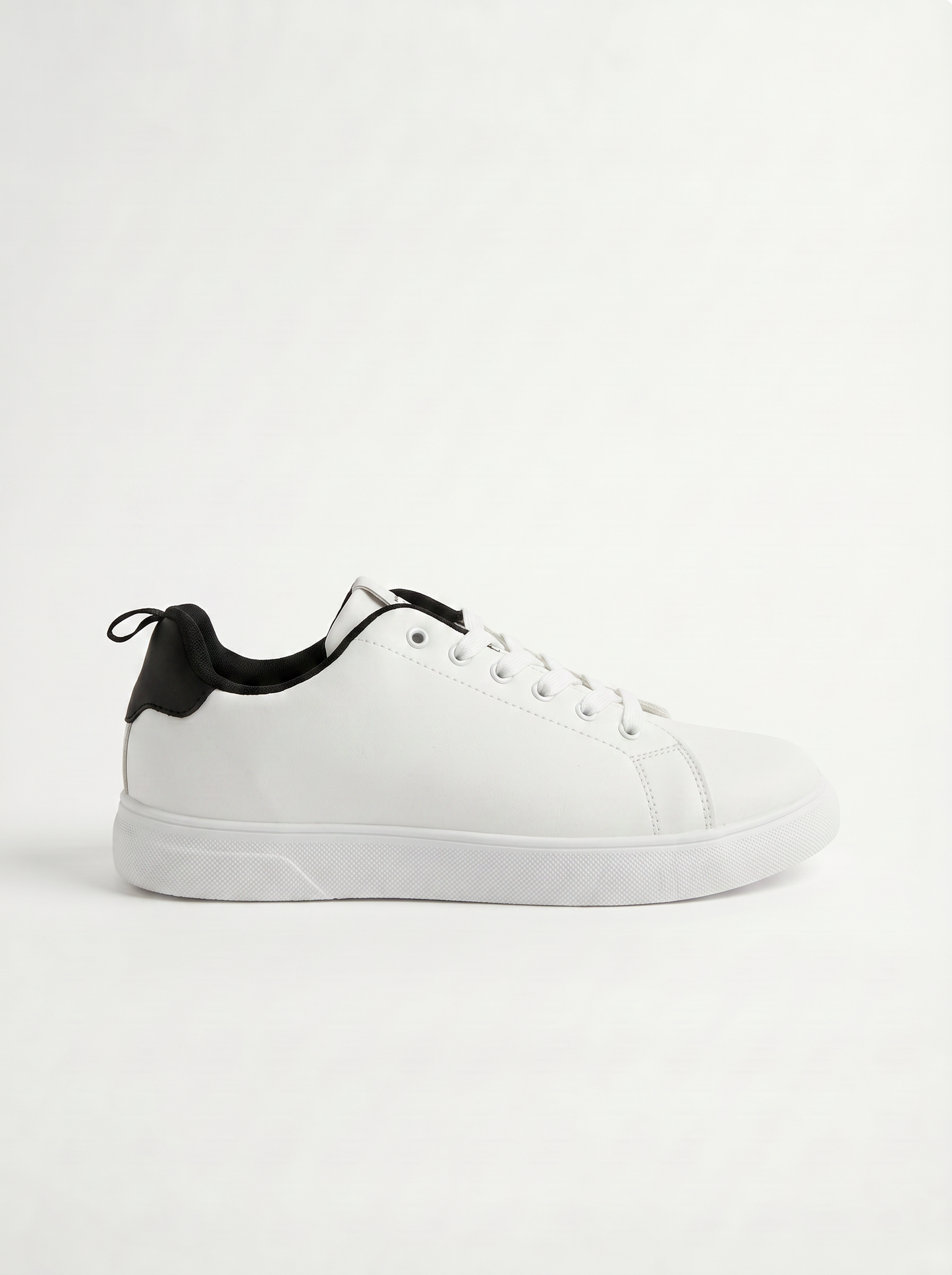 Sneakers uomo con fodera a contrasto - Bianco