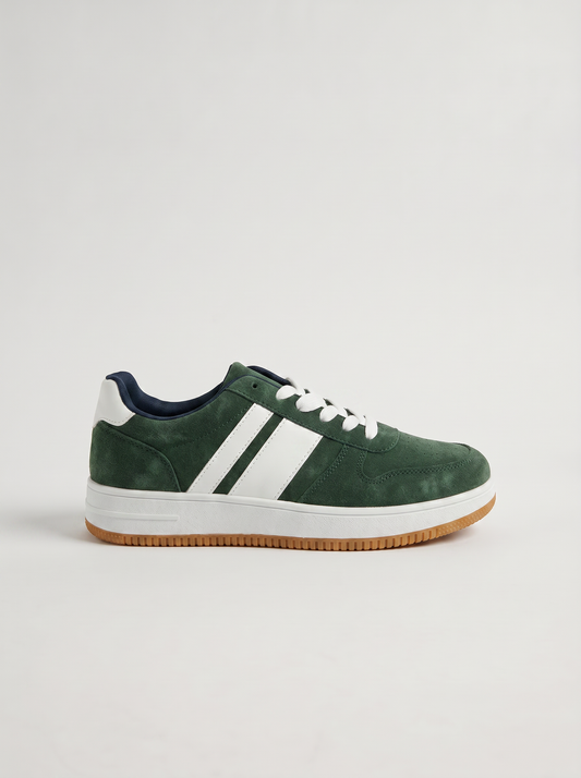 Sneakers da uomo con inserti bianchi - Verde