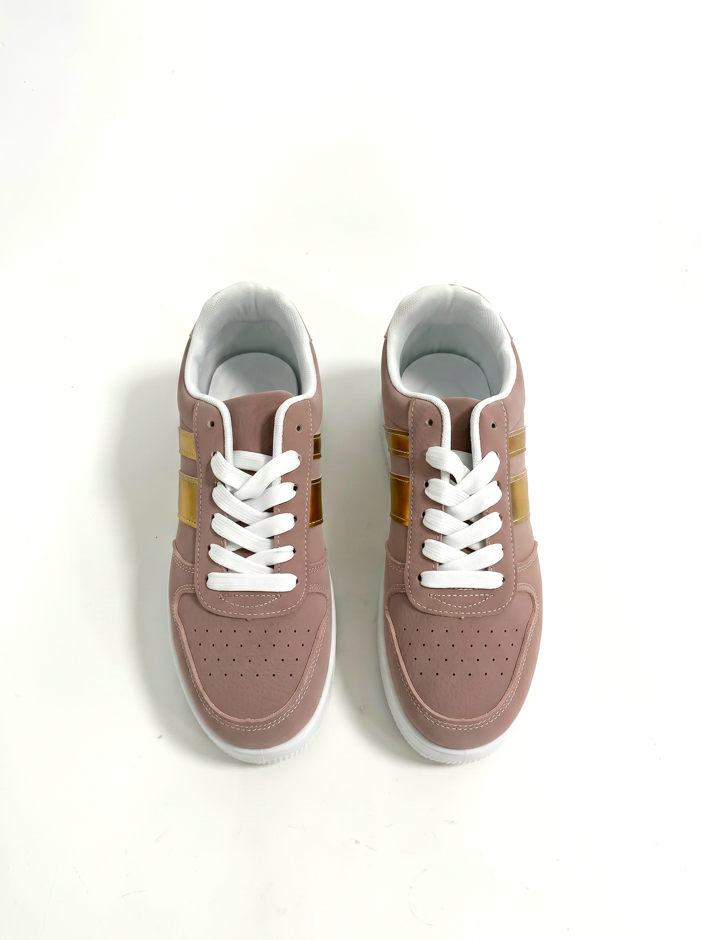 Monochrome pink polyurethane sneakers - Pink
