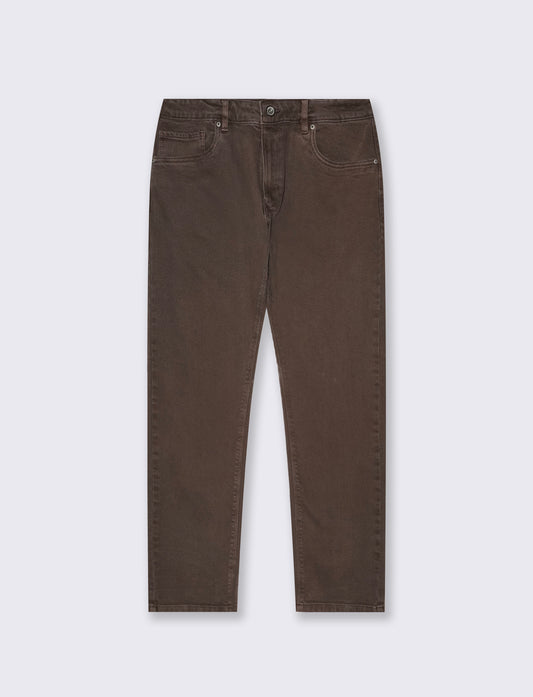 Pantaloni slim fit 5 tasche comfort - Moro