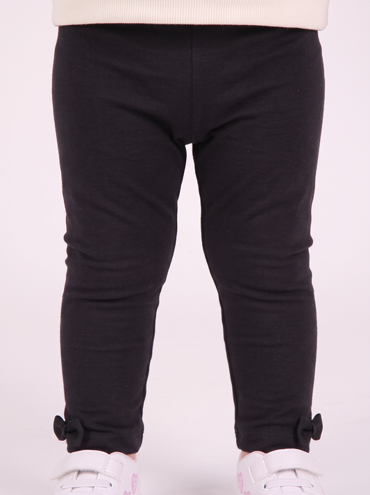 Comfortable and Versatile Cotton Leggings - Black