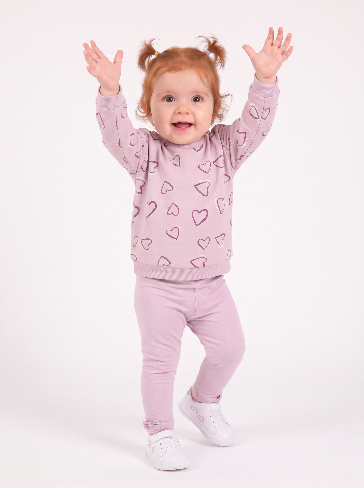 Leggings in cotone comodi e versatili - Rosa polvere