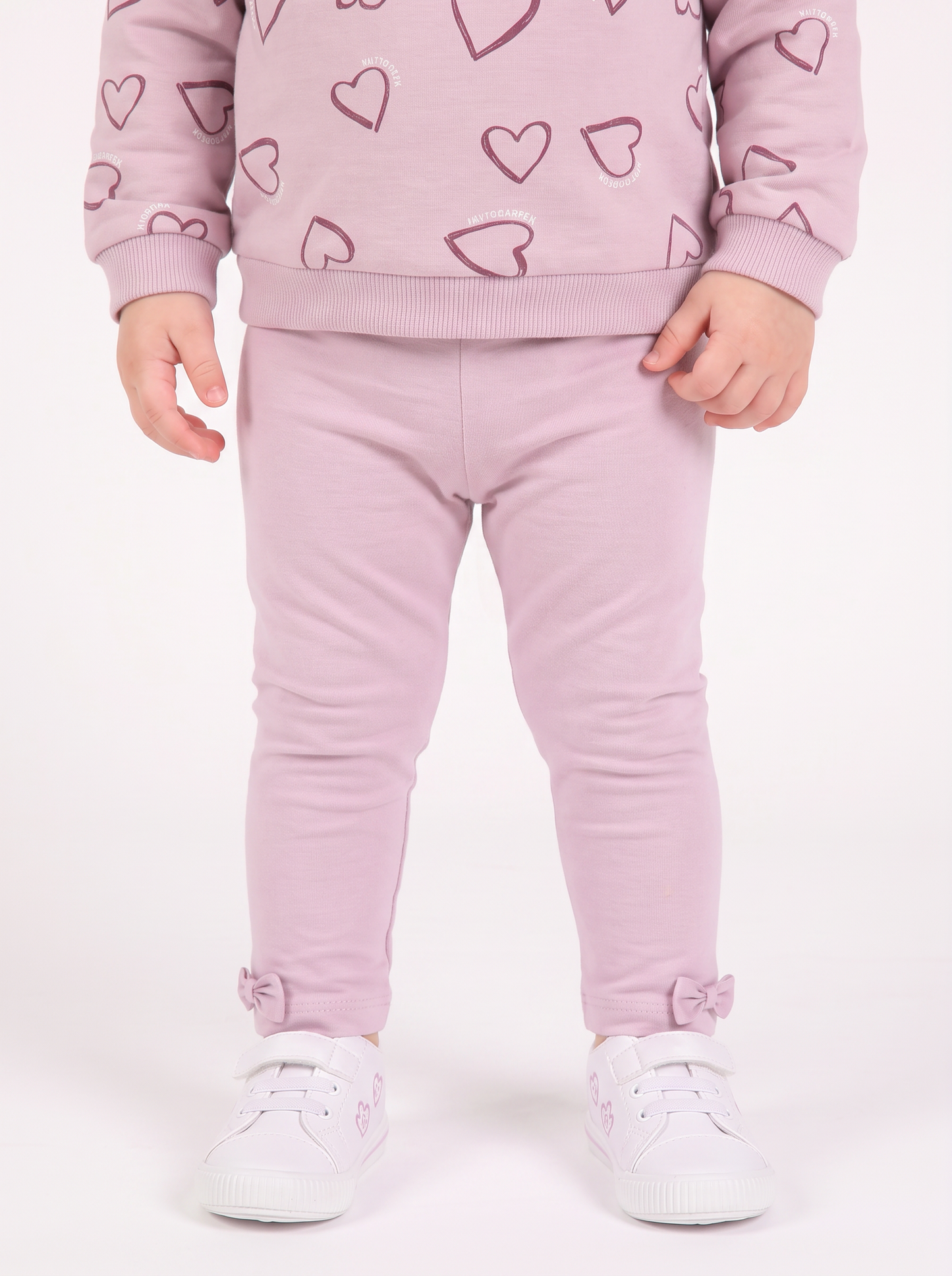 Leggings in cotone comodi e versatili - Rosa polvere
