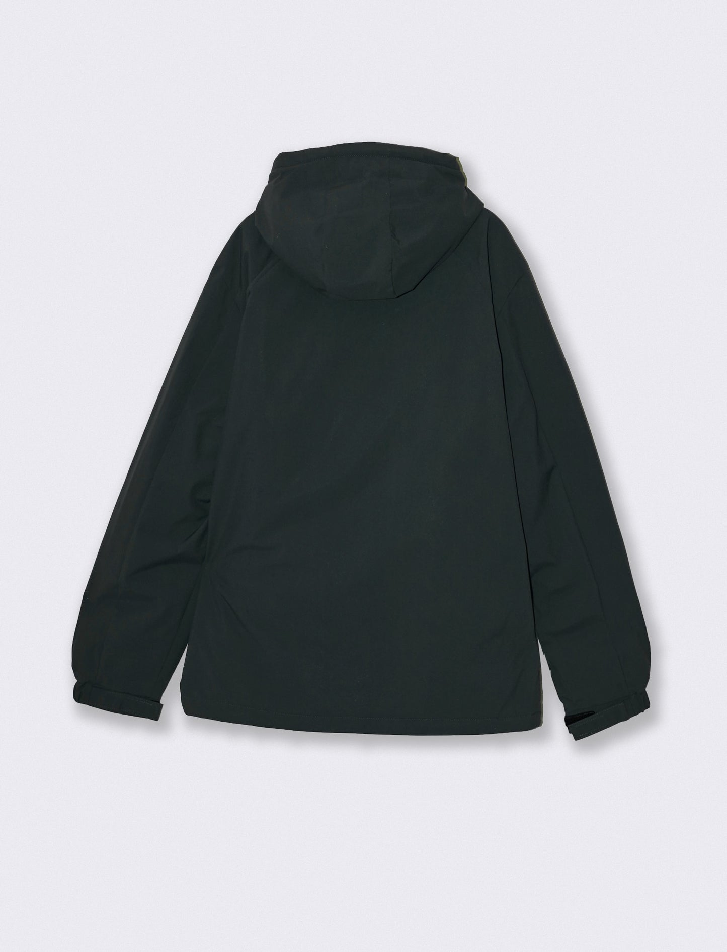 Padded Jacket with Hood and Zipper - Green