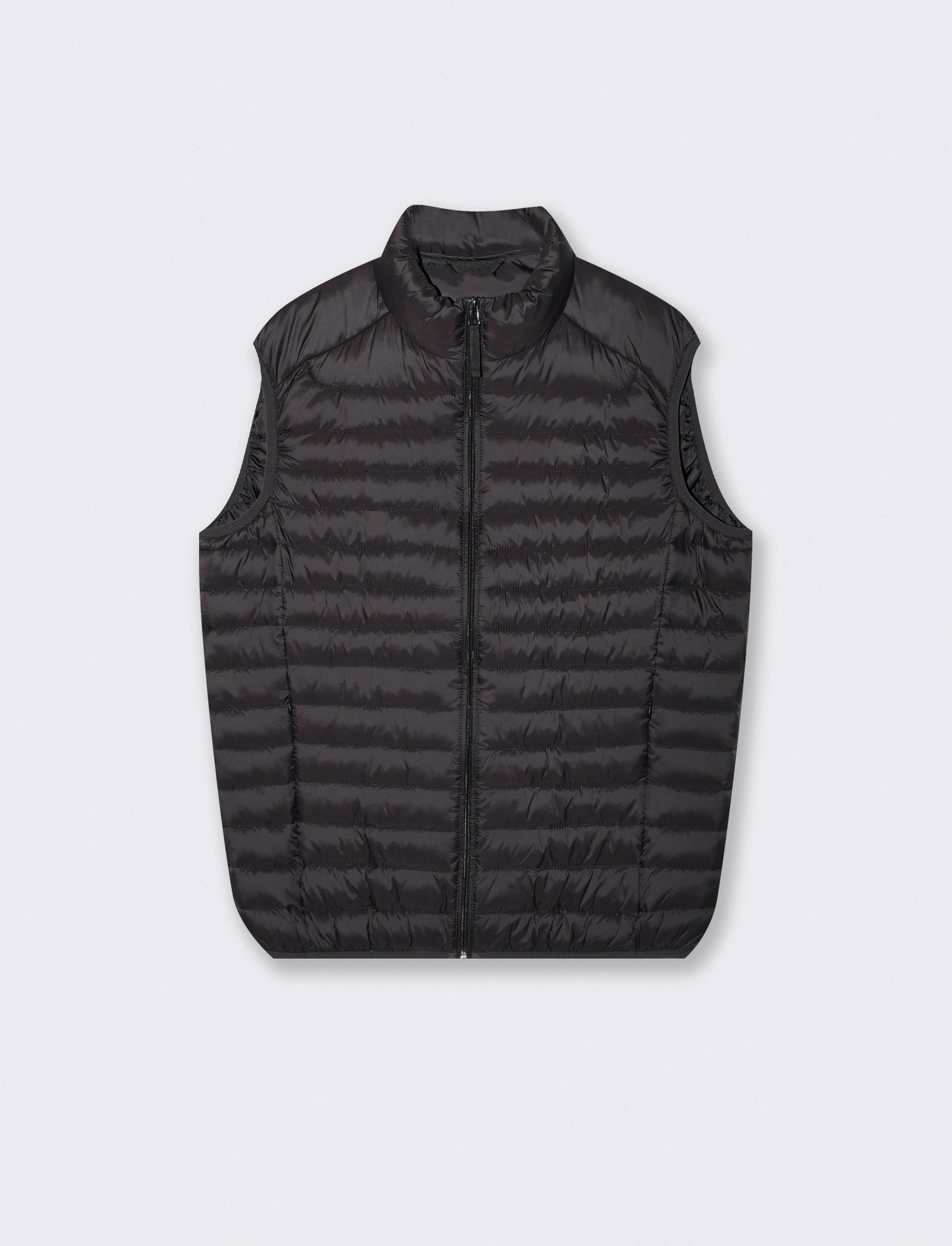 Giubbotto gilet piumino imbottito con cerniera - Nero