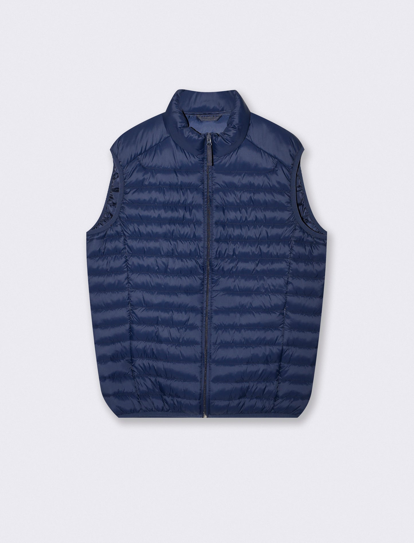 Giubbotto gilet piumino imbottito con cerniera - Blu
