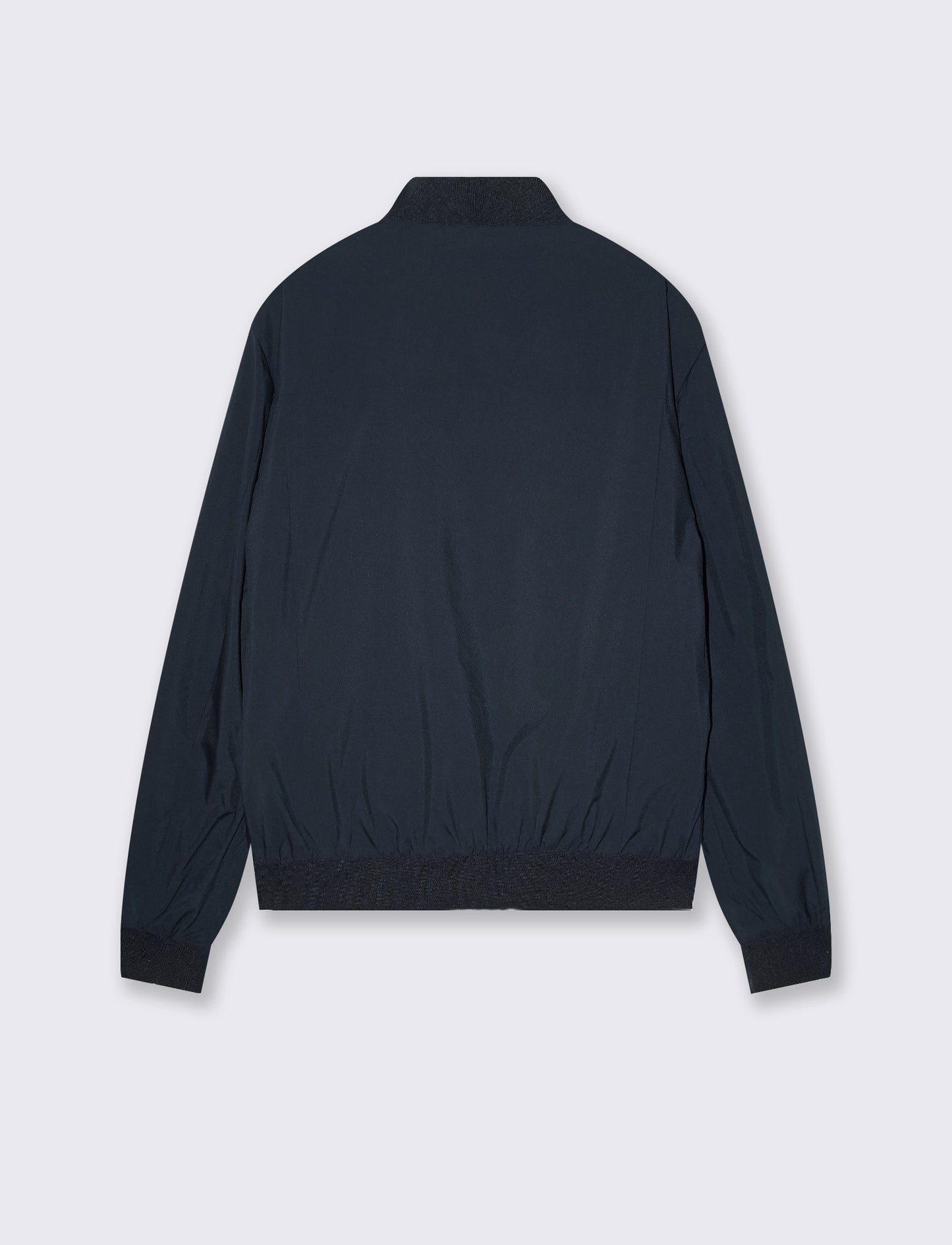 Basic Bomber in Technical Fabric - Blue