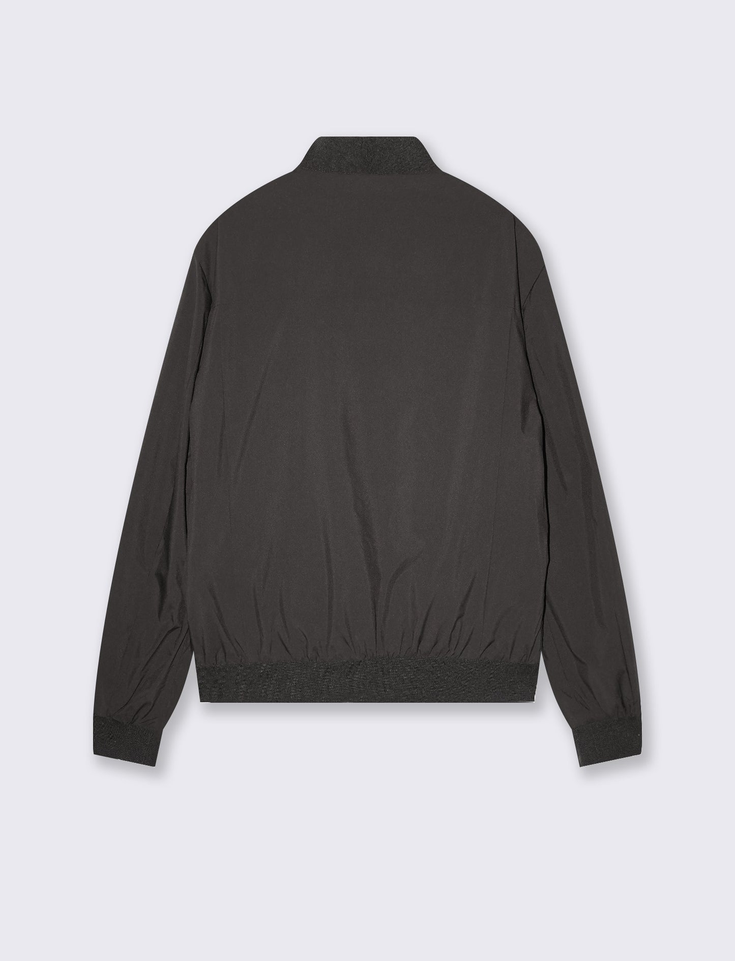 Basic Bomber in Technical Fabric - Brown