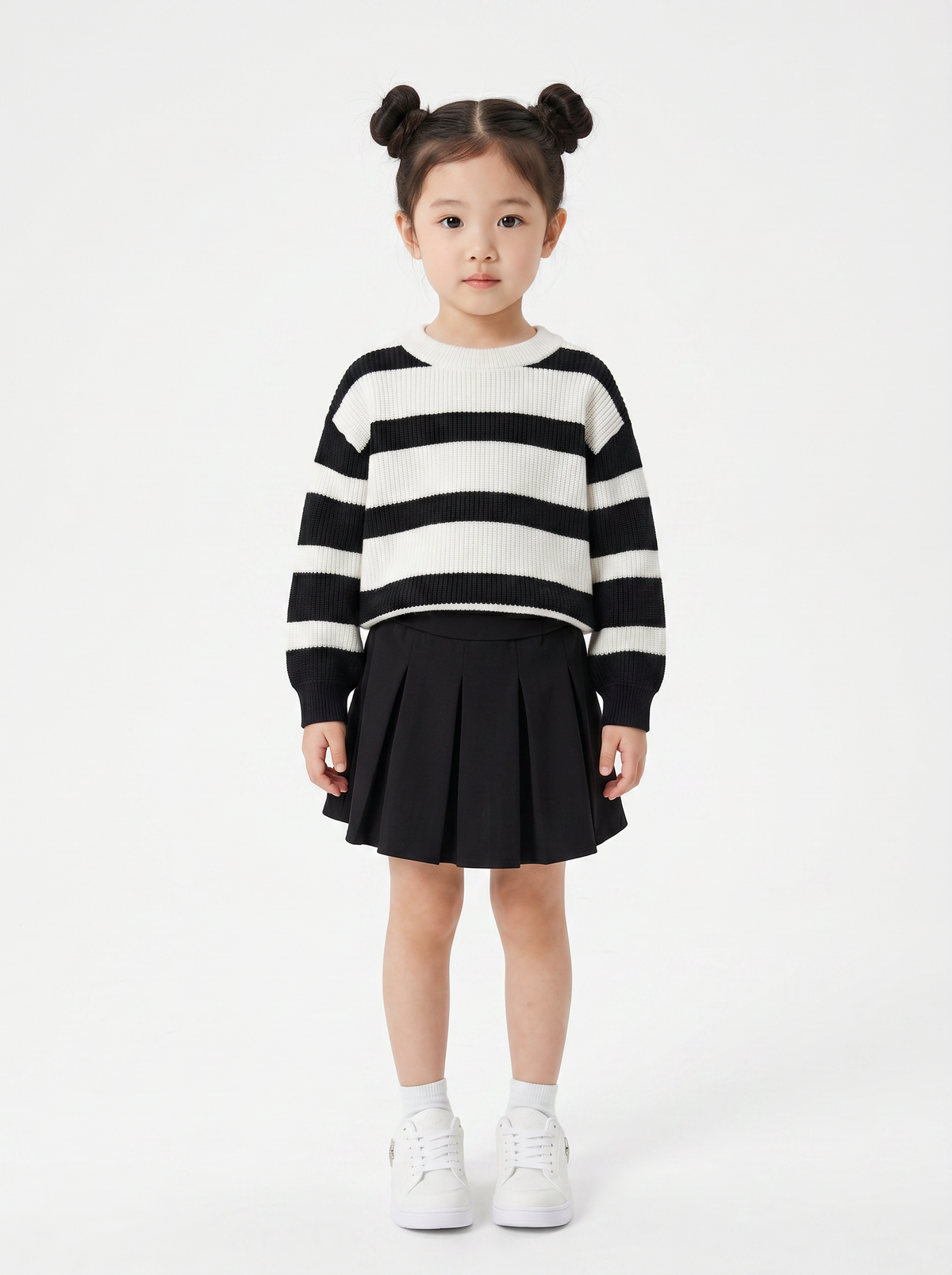 Skirt with elastic waist - Black