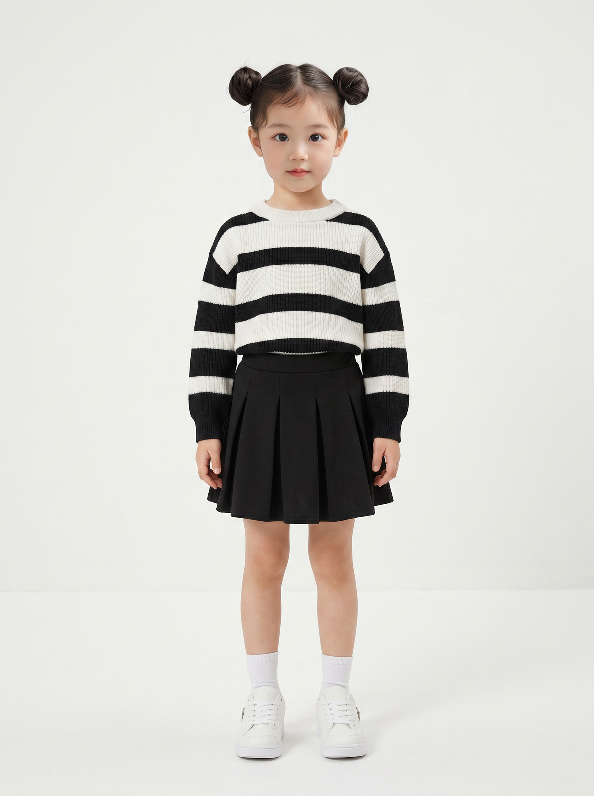 Skirt with elastic waist - Black