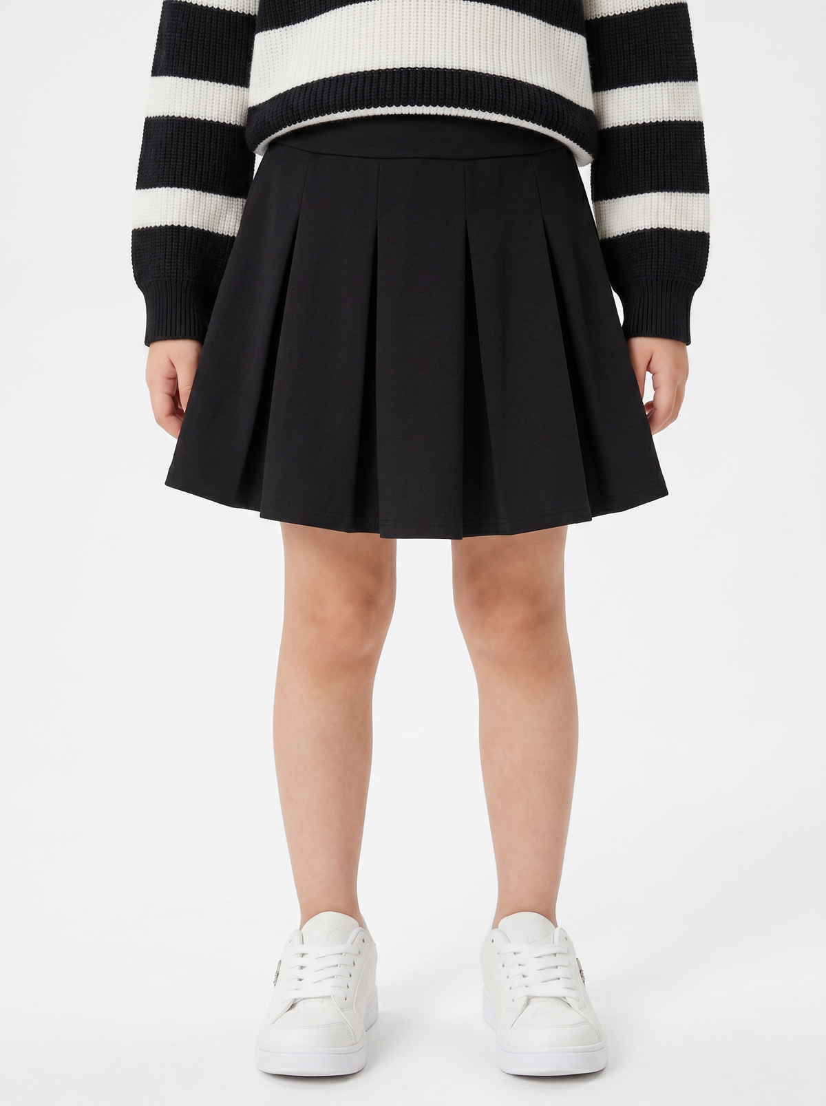 Skirt with elastic waist - Black