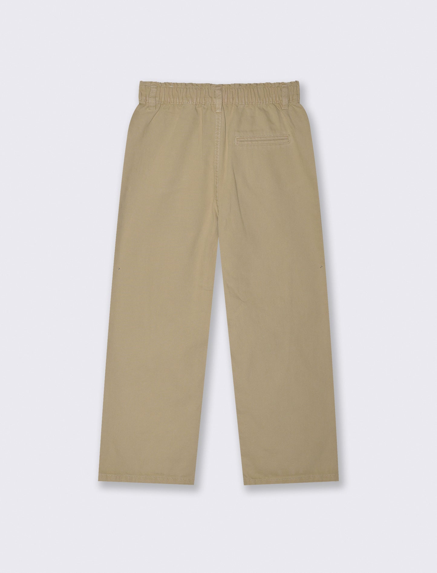 Wide cotton pants with pockets - Beige