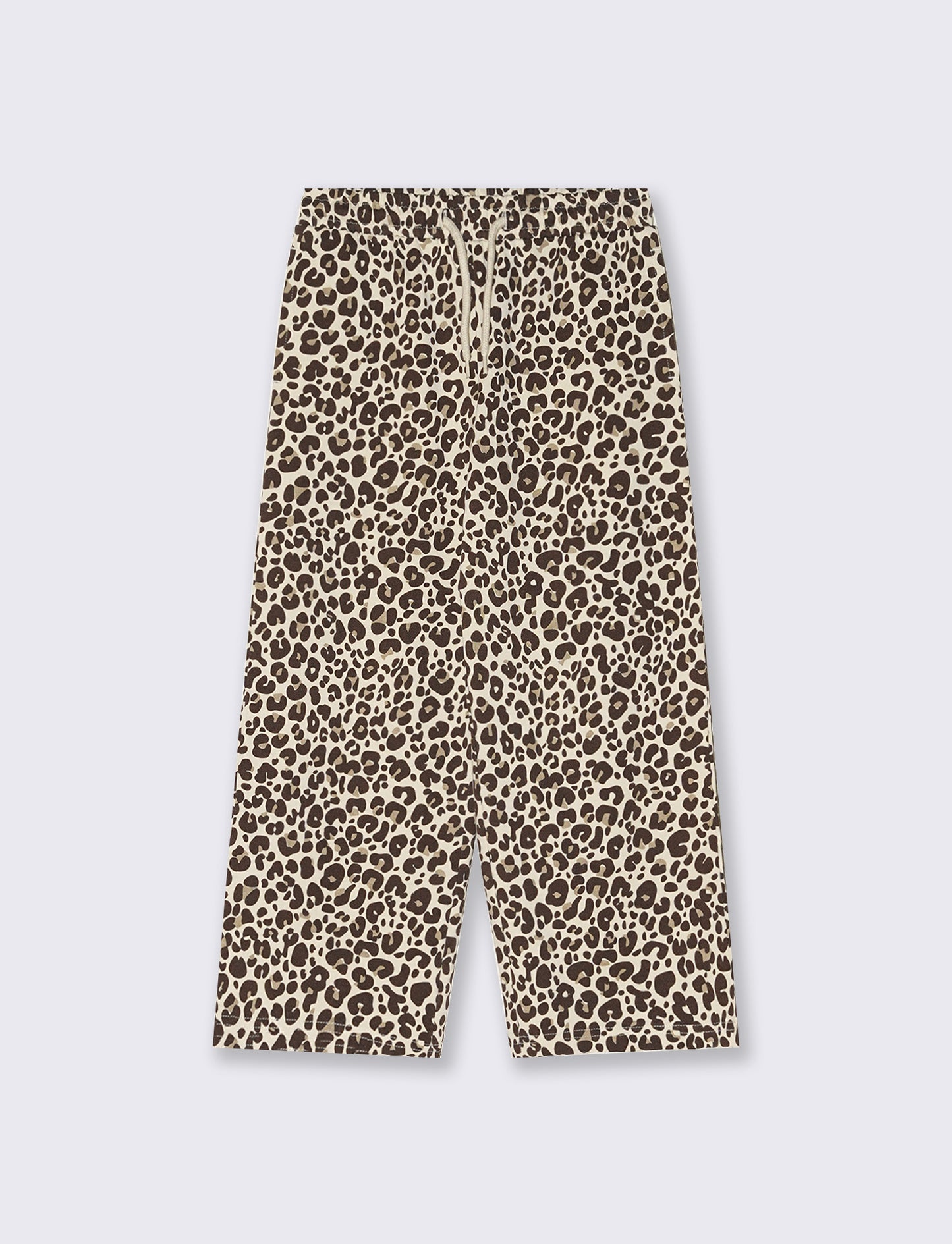 Wide Leg Trendy Print Joggers - Animalier