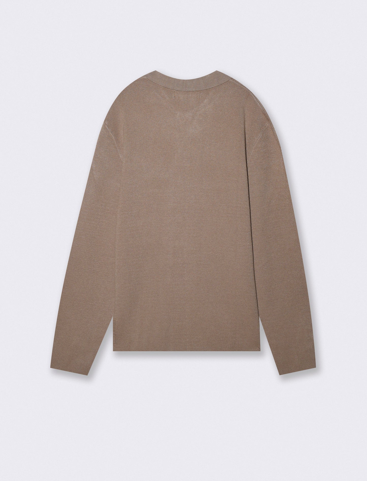 Maglia Polo in Filato Premium con Colletto - Verde kaki