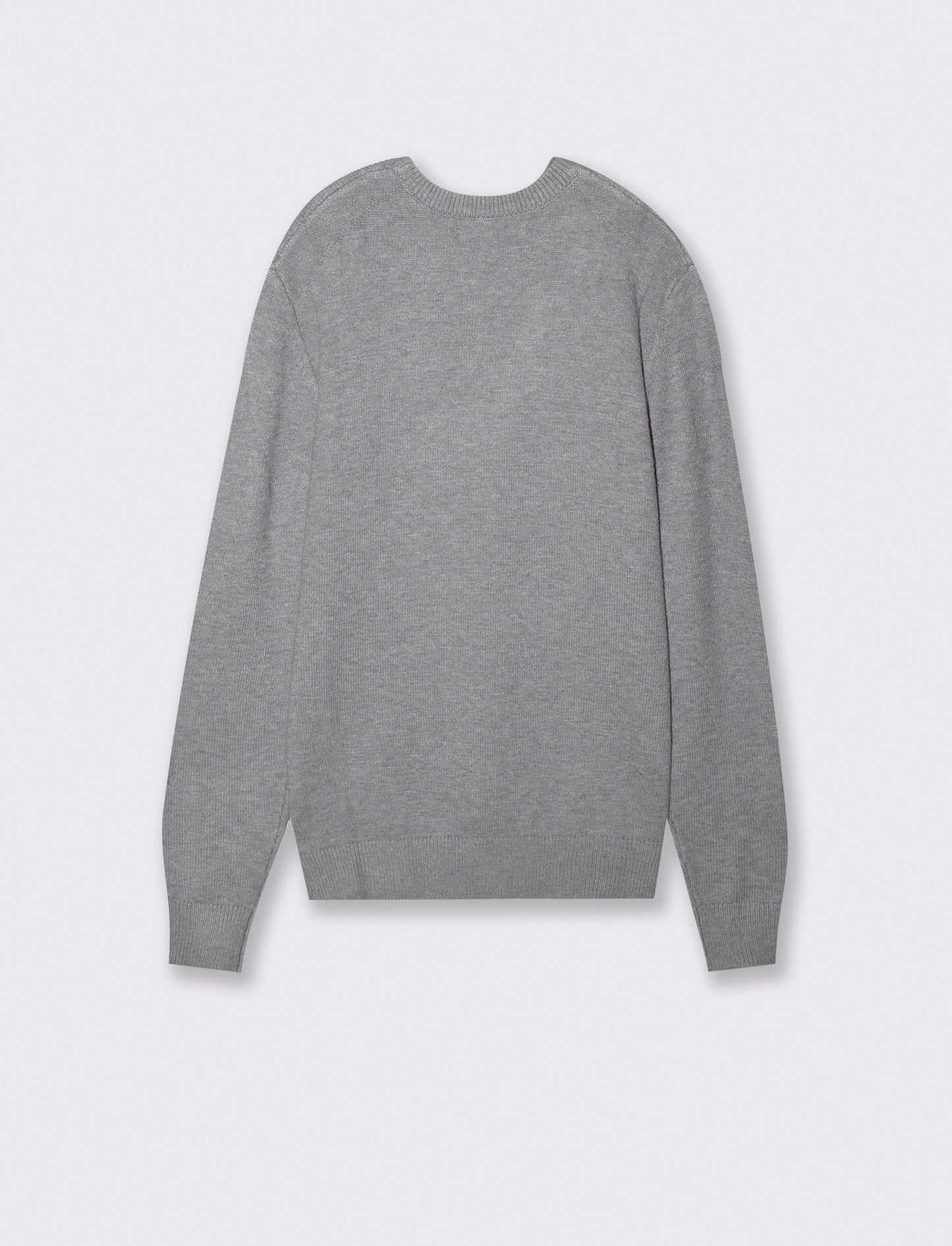 Maglia girocollo premium in viscosa - Grigio mel.