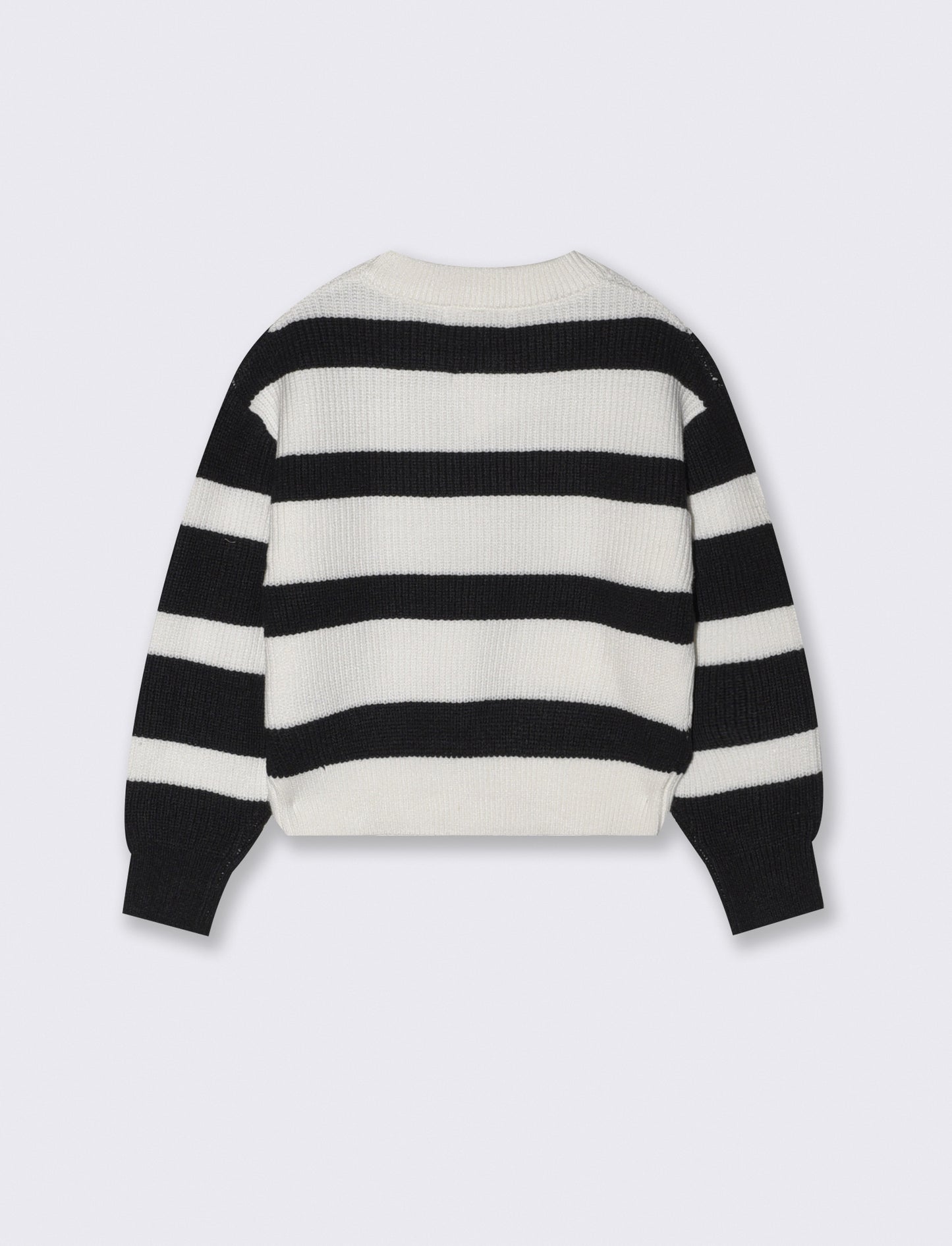 Maglione morbido in polyviscosa per bambina - Nero