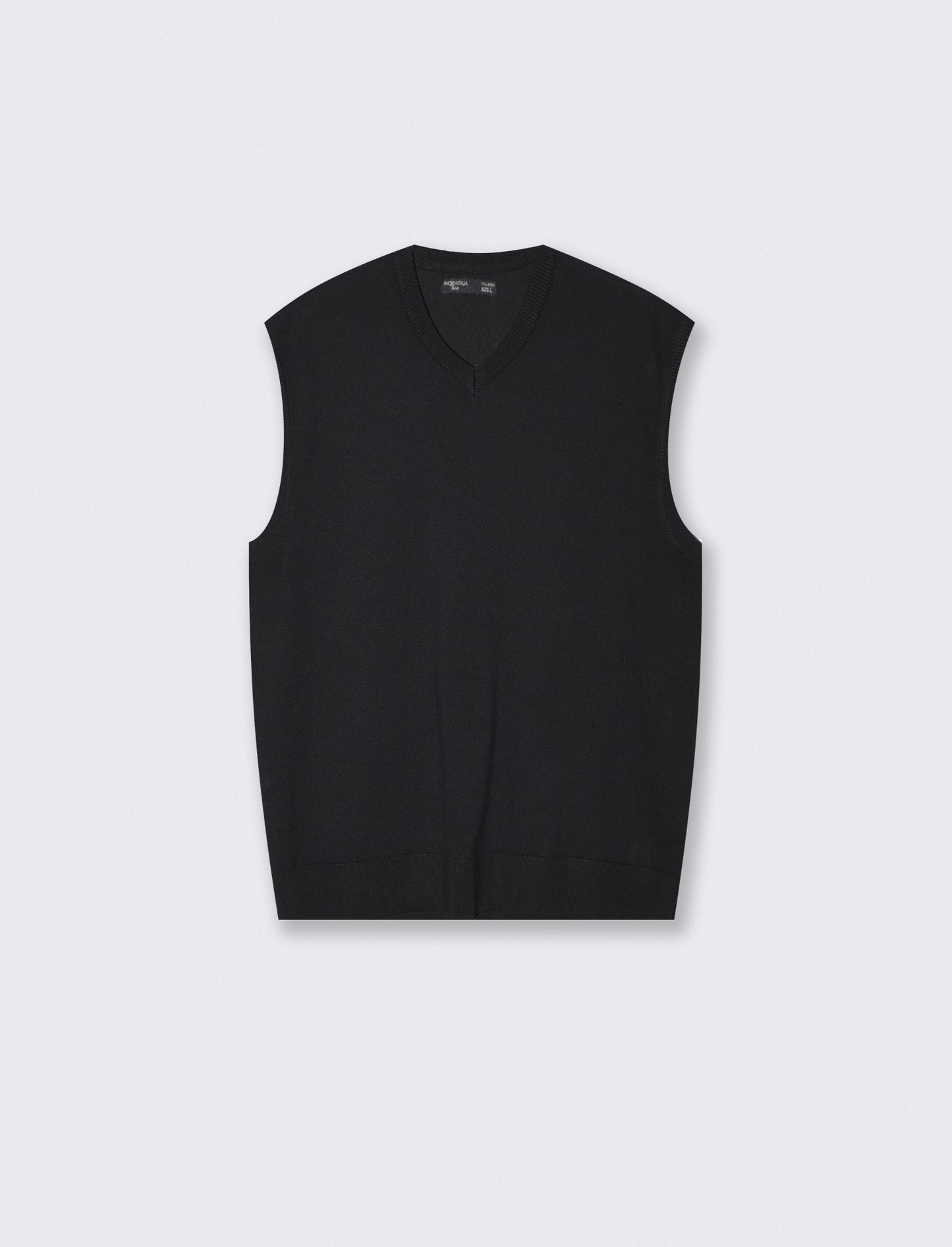 Maglia senza maniche con scollo a V - Nero