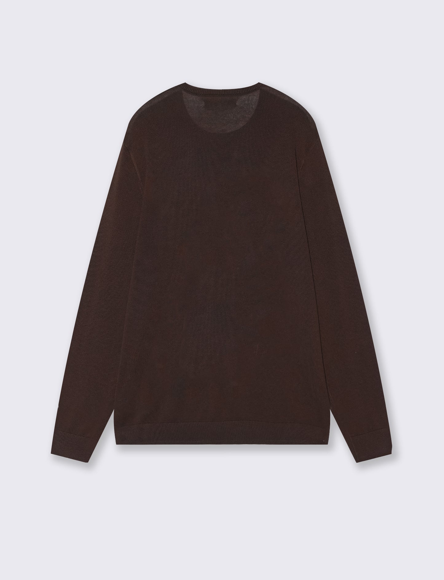 Maglia girocollo in puro cotone premium - Moro
