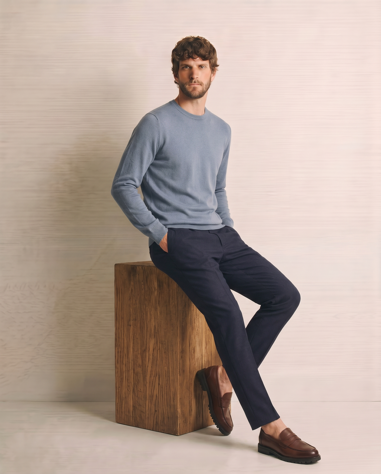 Maglia Girocollo Basic Regular Fit - CARTA DA ZUCCHERO