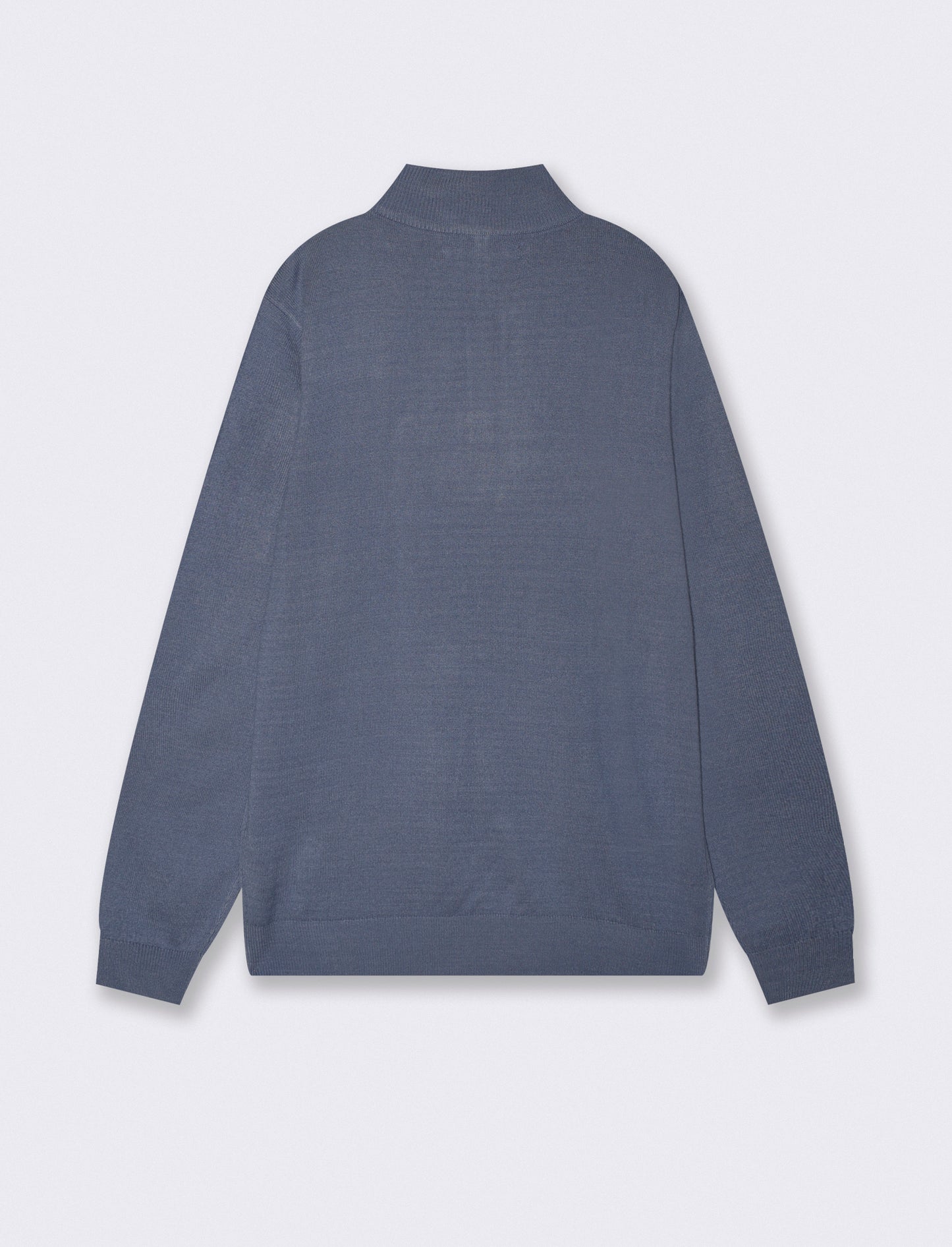 Maglia basic collo alto con zip - CARTA DA ZUCCHERO