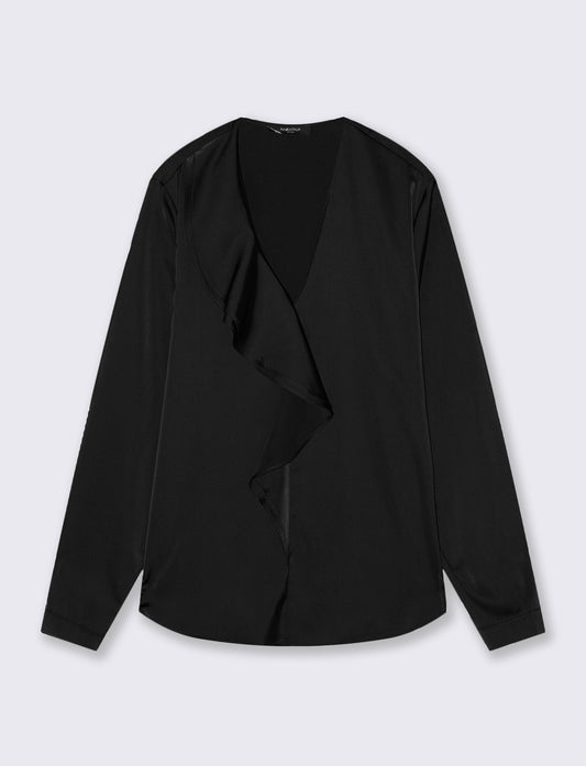 CASACCA CON ROUCHES - Nero