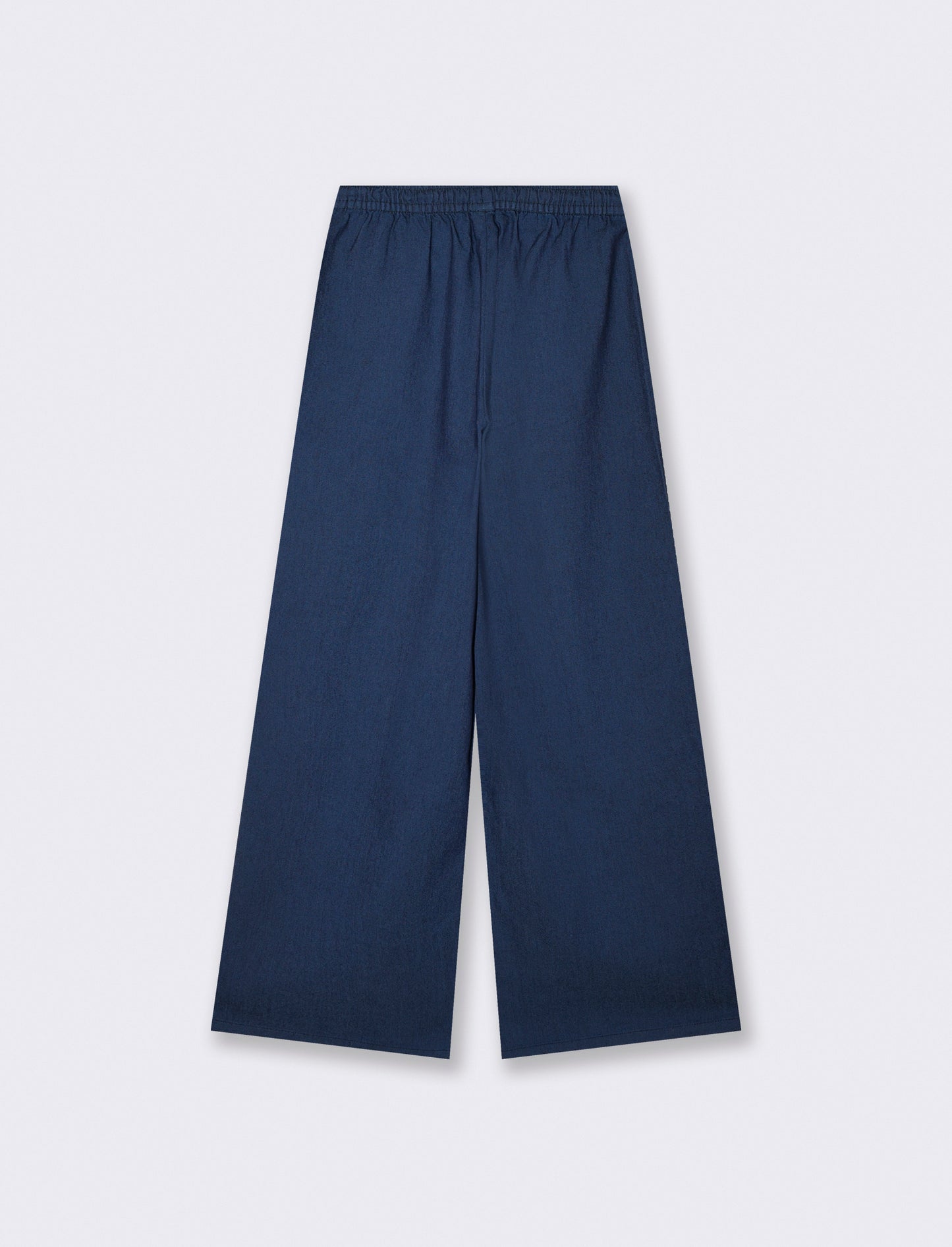 Elastic Waist Pants - Blue