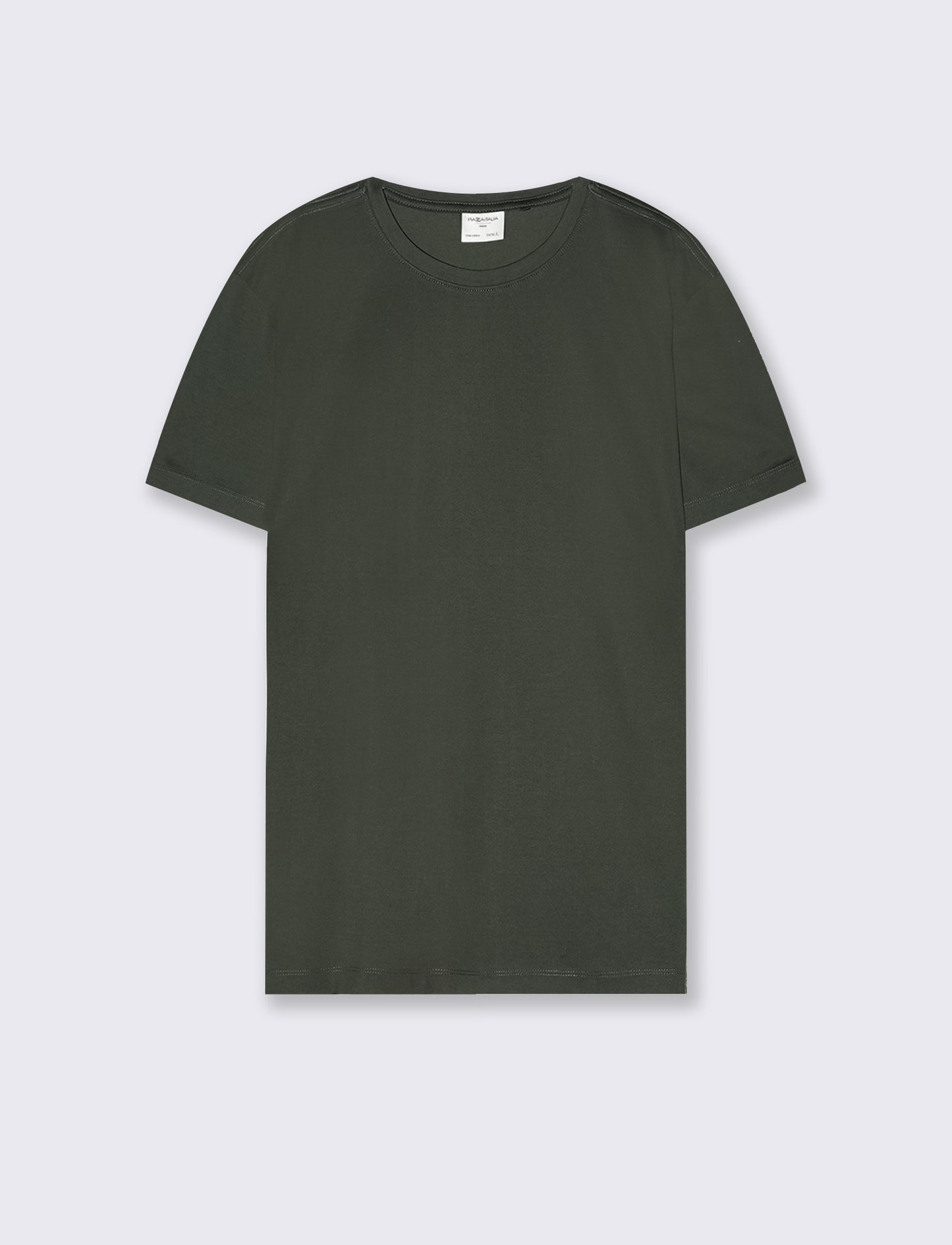 Mercerized cotton crew neck T-shirt - Green