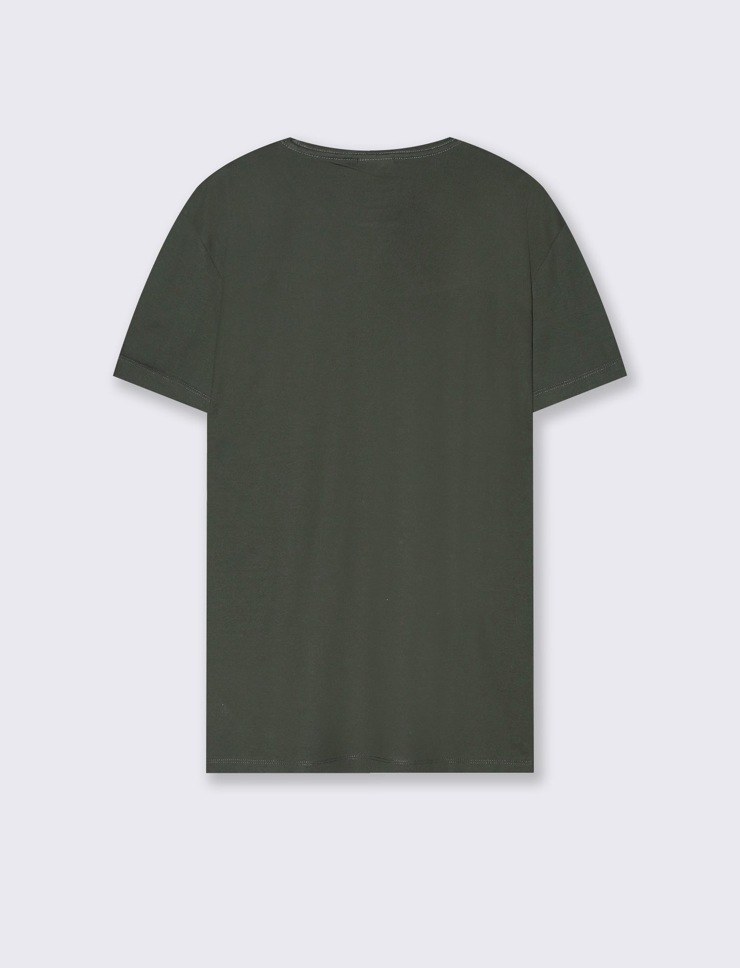 Mercerized cotton crew neck T-shirt - Green