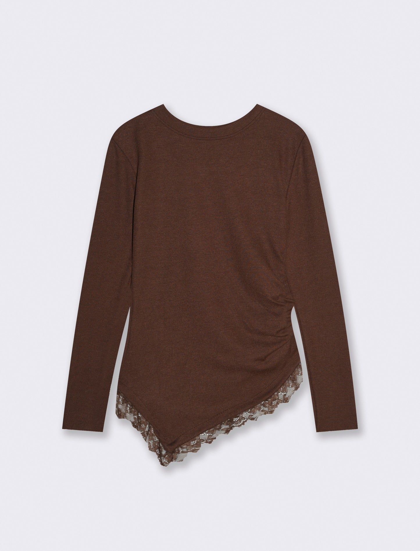 T-SHIRT MANICA LUNCA CON INSERTO - Moro
