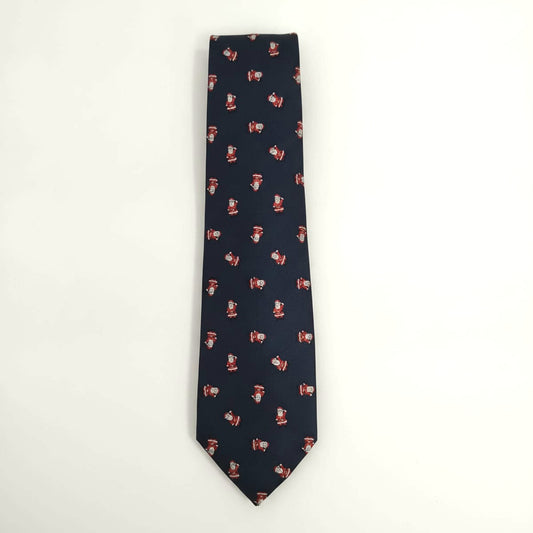 Tie 7.5 cm and men's bow tie Christmas - Blue