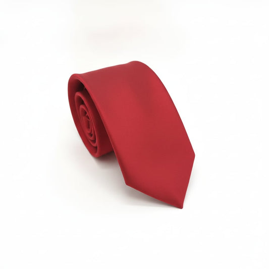 Tie 7.5 cm and men's bow tie Christmas - Red