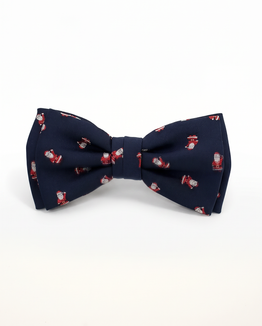 Tie 7.5 cm and men's bow tie Christmas - Blue