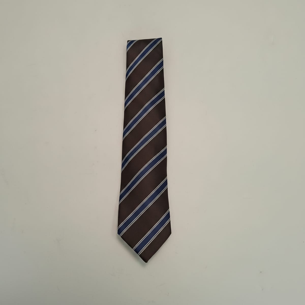 Cravatta regimental uomo 8 cm elegante - Moro