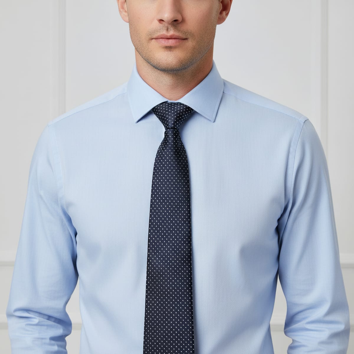 Cravatta uomo fantasia 8cm elegante e stilosa - Blu