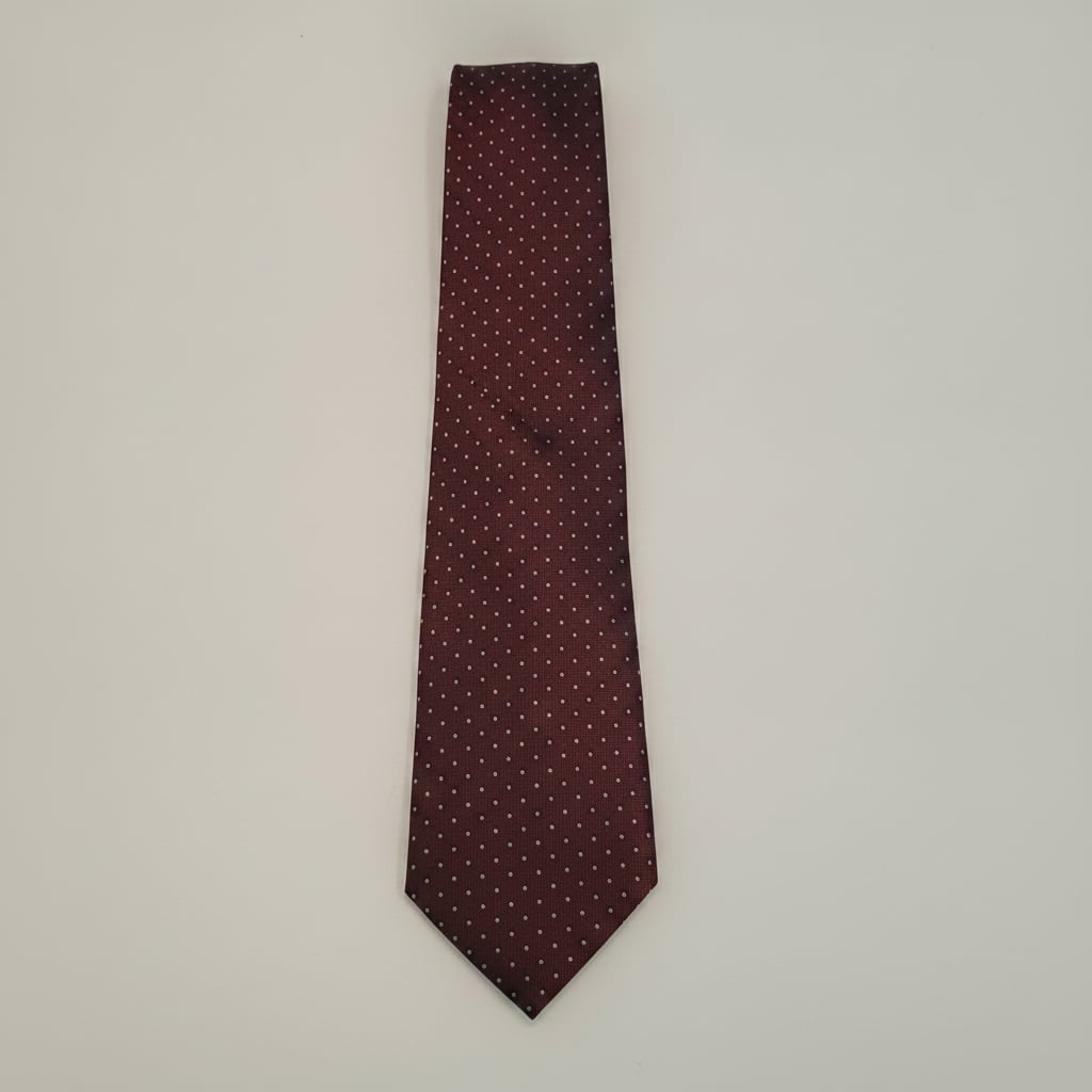 Cravatta uomo fantasia 8cm elegante e stilosa - Bordeaux