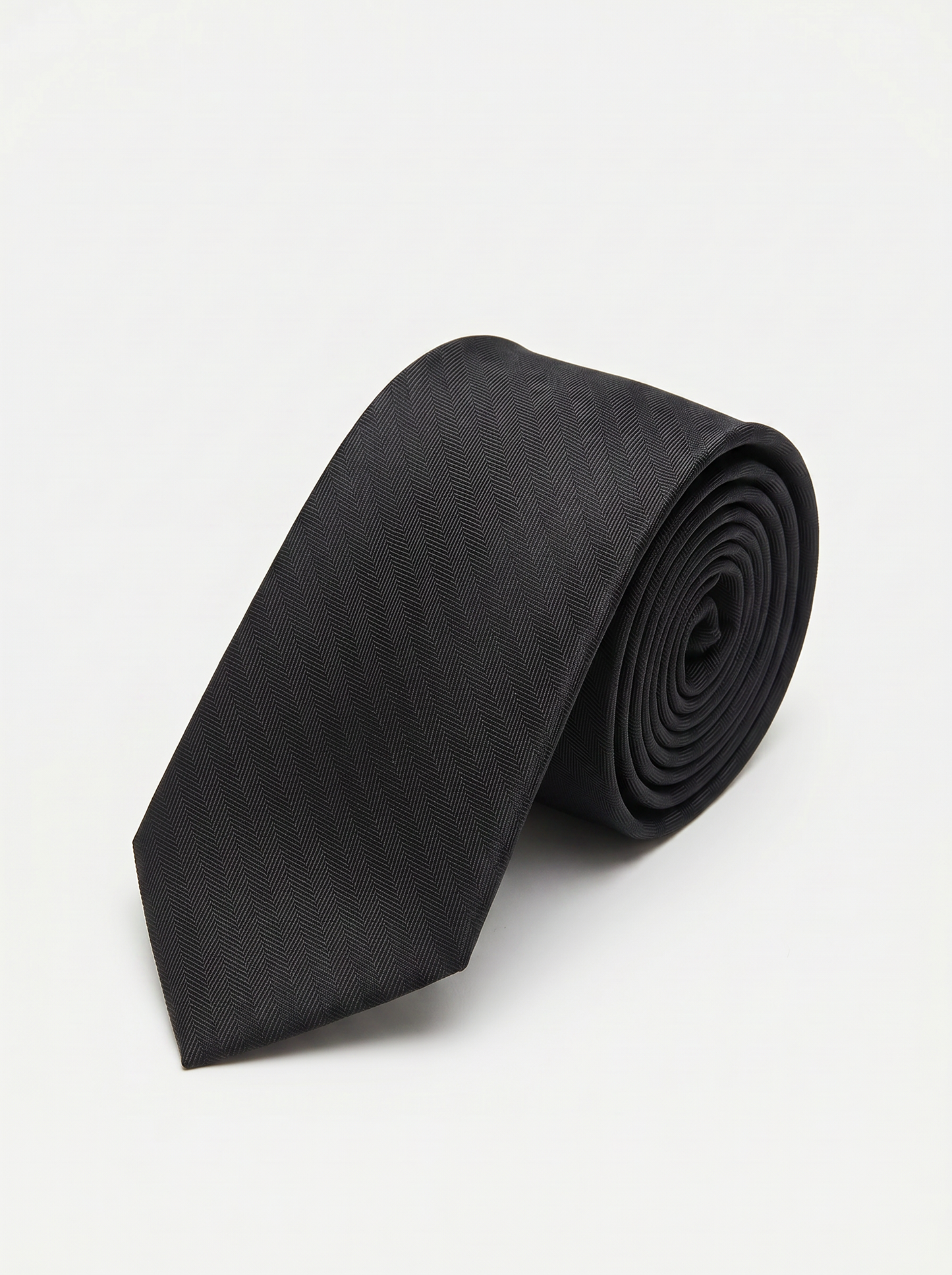 Men's Ceremony Tie 8cm Elegant - Black