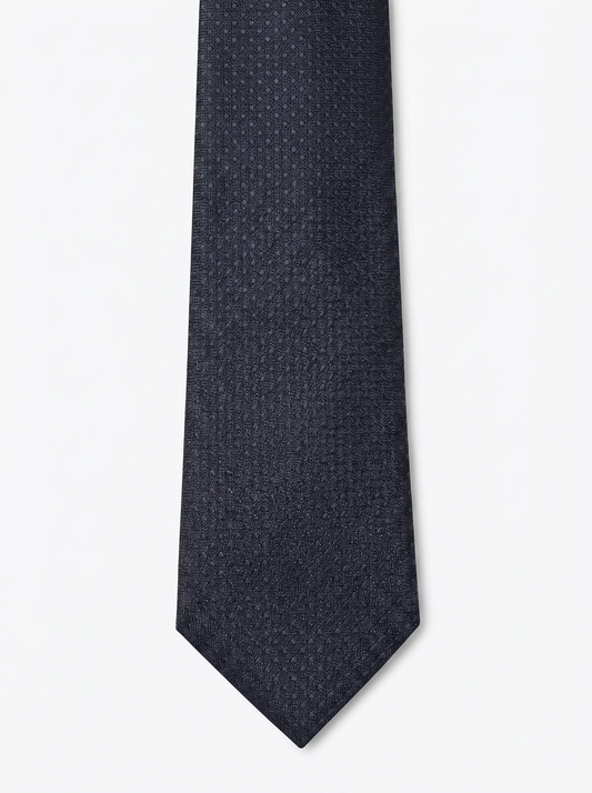 Cravatta cerimonia uomo 8cm elegante - Blu navy