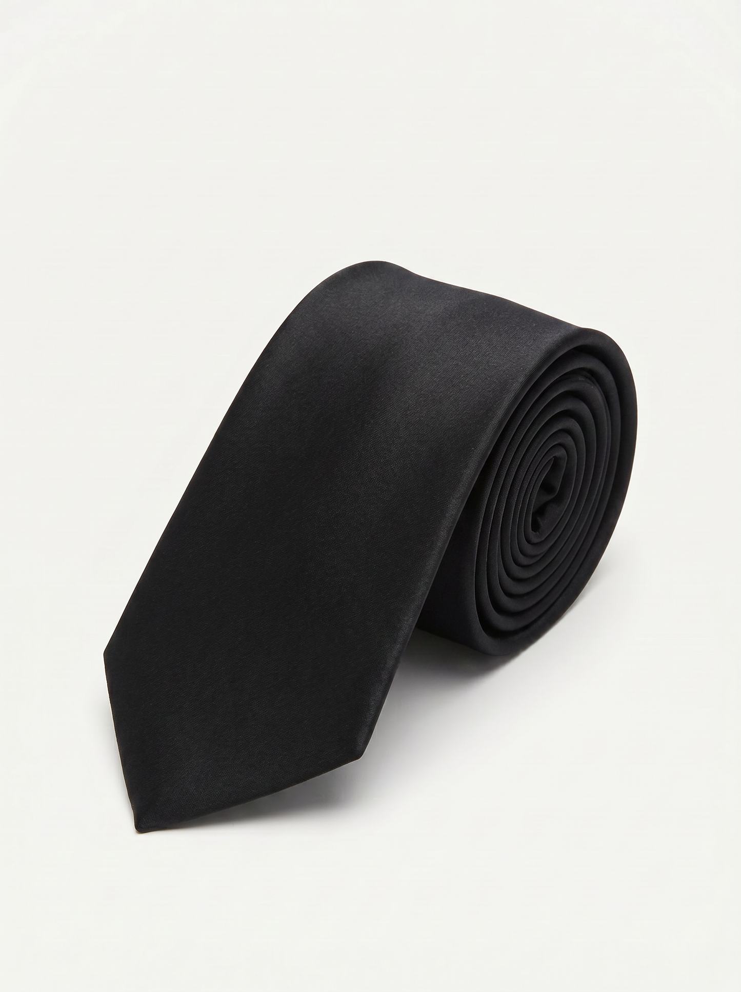 Cravatta liscia 8cm per uomo elegante - Nero