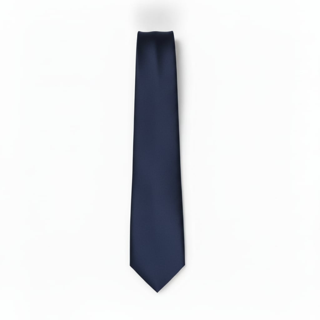 Cravatta liscia 8cm per uomo elegante - Blu navy