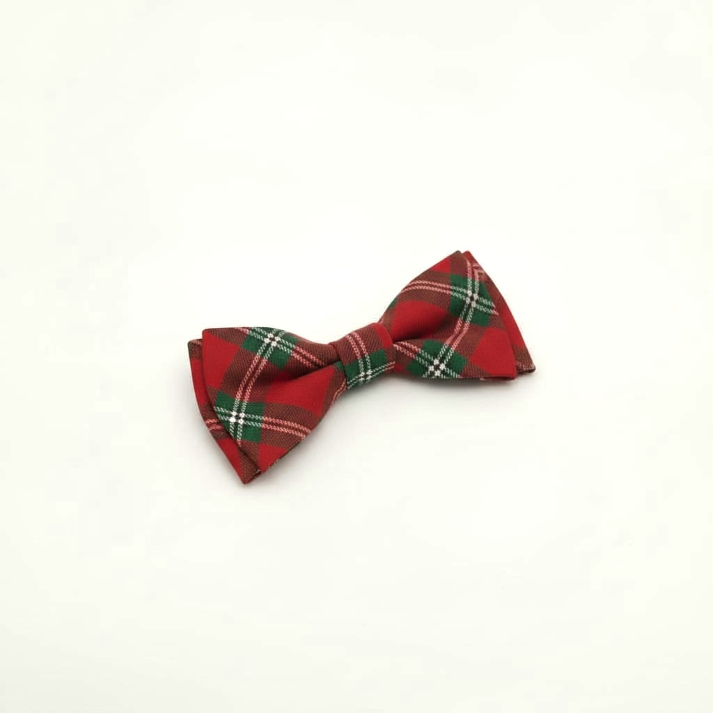 Velvet Christmas Bowtie for Kids - Blue