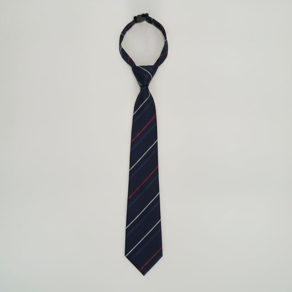 Cravatta per bambini con nodo elegante - blu bianco