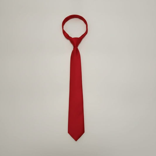 Children's Tie with Elegant Knot - Red
