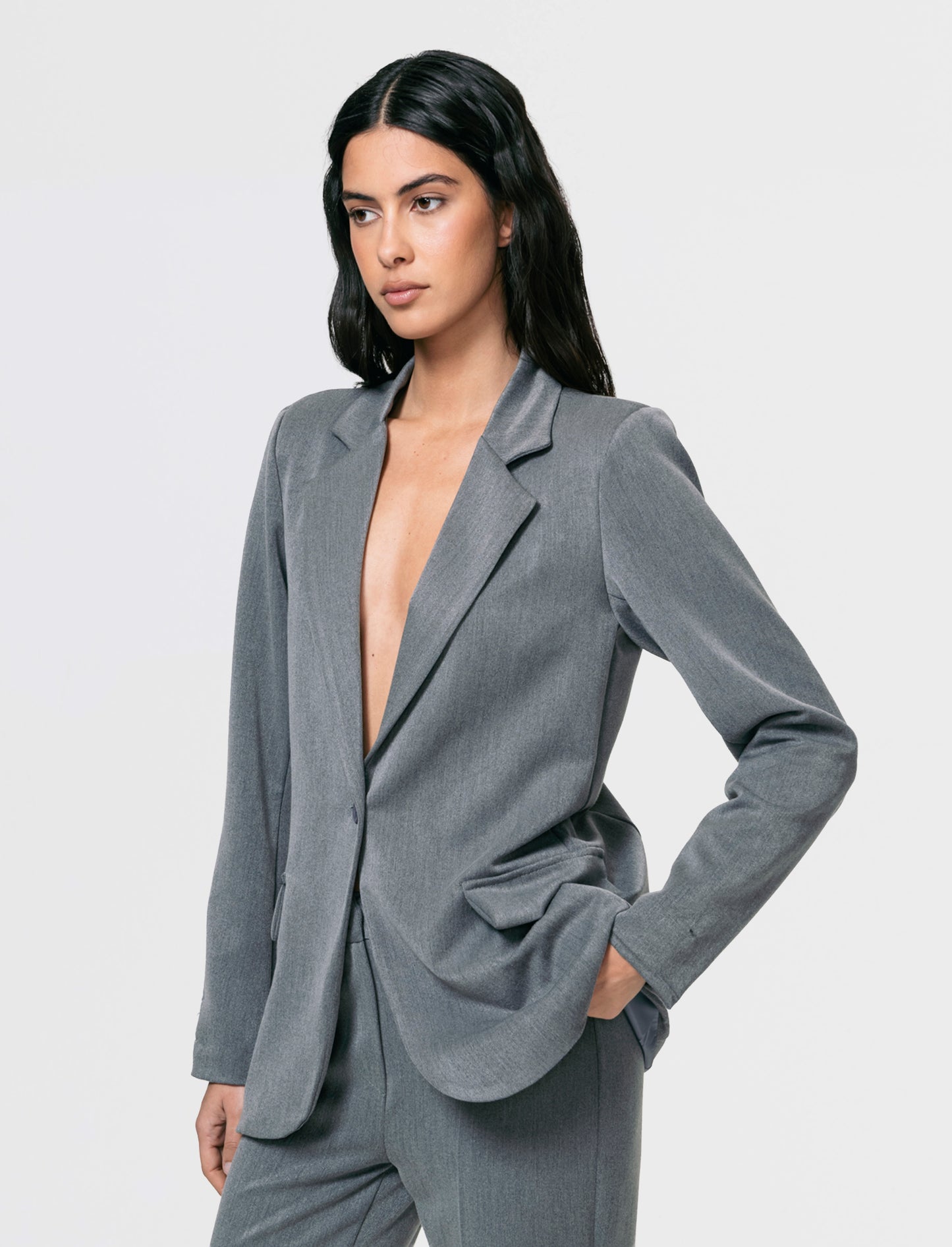 BLAZER MONOPETTO 1 BOTTONE - Grigio