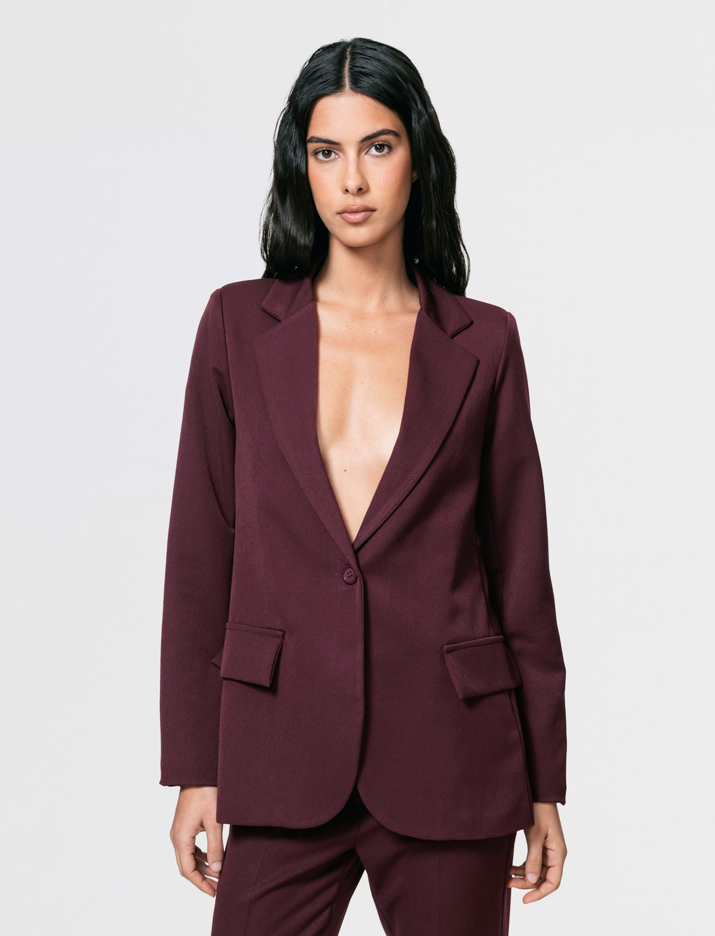 BLAZER MONOPETTO 1 BOTTONE - Bordeaux