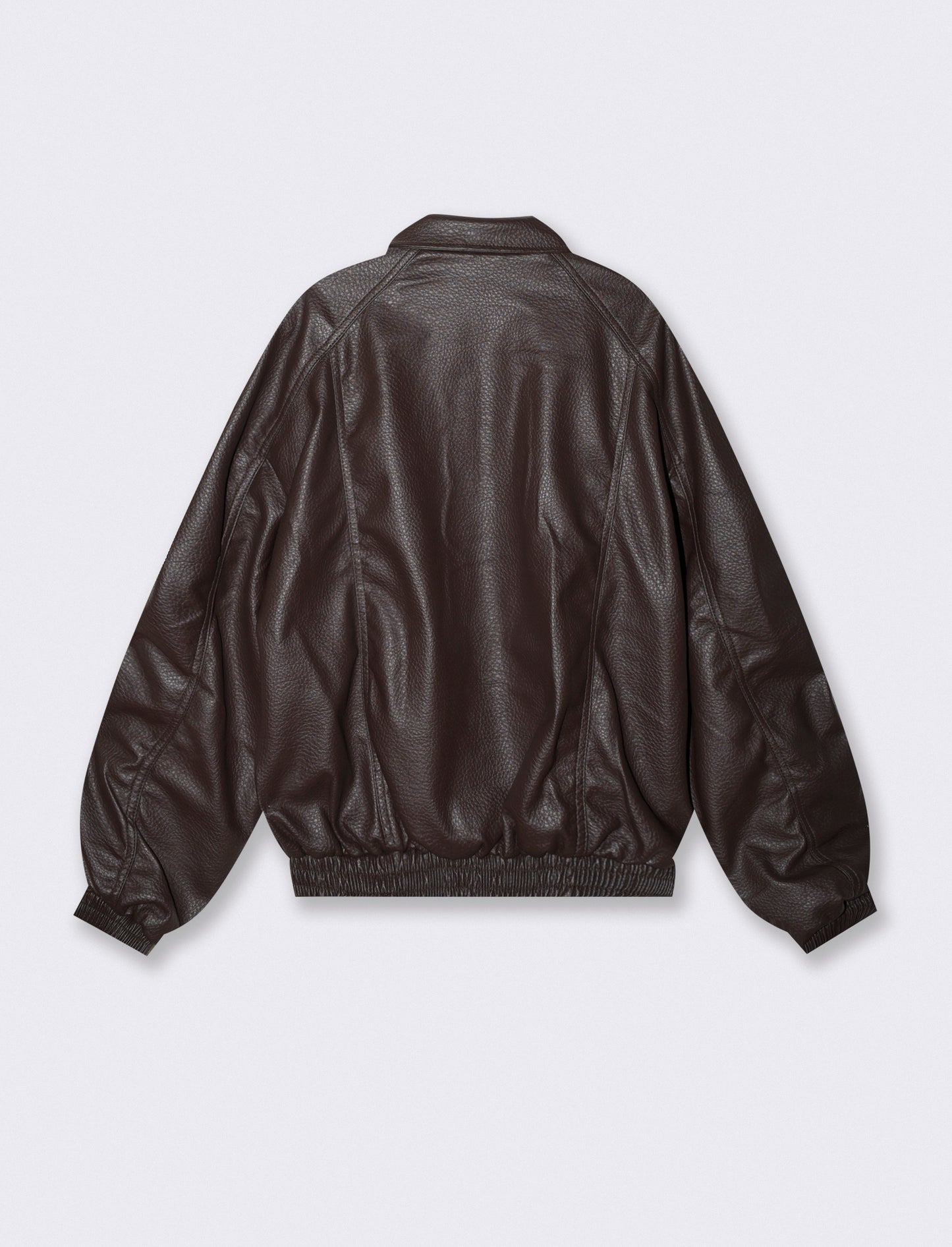 Aviator Jacket in Hammered Leather - Brown